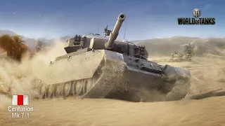 ПУТЬ К ТОПОВЫМ СРЕДНИМ ТАНКАМ БРИТАНИИ "CENTURION MK. 7/1"!!! // WOT Console PS-5