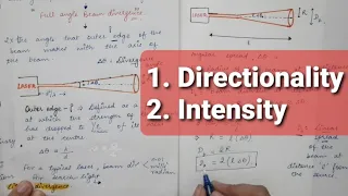 LASER | Lecture 5 | Directionality & Intensity of Laser light