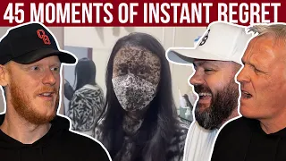 45 Moments of Instant Regret REACTION | OFFICE BLOKES REACT!!