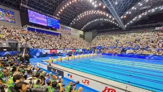 David Popovici 100 m Fukuoka Japan 2023 (Kyle Chalmers 1st).Subscribe pls
