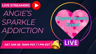 Diamond Painting Going Live - Crystal Hearts Event & other news with Angie