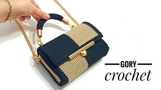 كروشيه شنطه كروس موديل مميز وأنيق bag crochet/tas rajutan/ Bolsa de ganchillo/ Tığ işi çanta