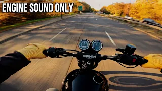 Getting out of London | TRIUMPH SCRAMBLER 900 | POV RAW SOUND [4K]