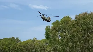 CH-47F Chinook Landing On CSHS Oval