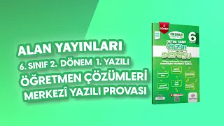 Alan Yayınları 6. Sınıf Sosyal Bilgiler 2. Dönem 1. ve 2. Yazılı Çözümleri Part-3