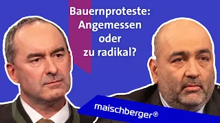 Bauernproteste & Ampel-Streit - gibt es Neuwahlen? Hubert Aiwanger und Omid Nouripour | maischberger