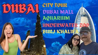 EXPLORING BURJ KHALIFA- DUBAI MALL, DUBAI AQUARIUM & UNDERWATER ZOO,