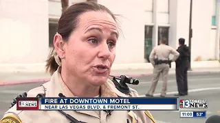 Fire at abandoned hotel, squatters major concern for LVMPD