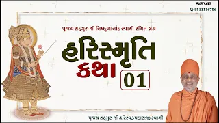 હરિસ્મૃતિ કથા - ભાગ ૧ | Harismruti Katha Bhag 1 | Pu. Hariswarupdasji Swami