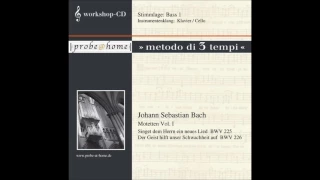 Singet dem Herrn ein neues Lied  BWV 225 - J.S. Bach - Basso 1 - Bass 1 - Cello - T1