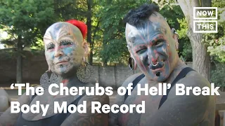 Couple Holds Guinness World Record for Body Modifications #Shorts