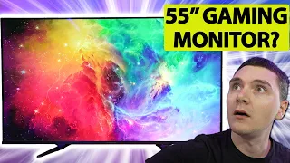 THE BIGGEST GAMING MONITOR YET!? Gigabyte S55U 4K 120Hz BEAST!