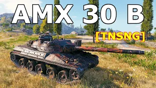 World of Tanks AMX 30 B - 4 Kills 11K Damage (1vs4)