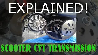 Motor Scooter CVT (auto) Transmission explained