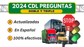 2024 EXAMEN ESCRITO CDL EN ESPAÑOL DOBLE Y TRIPLE