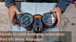 Honda GL1000 Goldwing restoration part 05: More Strippage!