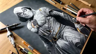 Drawing Moon Knight - Time-lapse | Artology