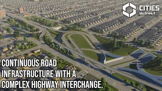 Building a Complex Highway Interchange | Downtown Tunnel | Cities Skylines 2 | Salmon City 24