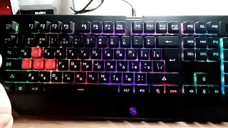 Обзор клавиатуры! A4Tech Bloody B 125 Neon!