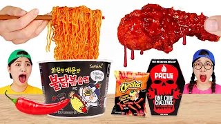 Mukbang Spicy Food Challenge 매운음식 원칩챌린지 먹방 DONA 도나