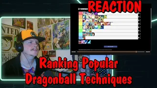 Ranking Popular Dragonball Techniques! [Tier List] REACTION