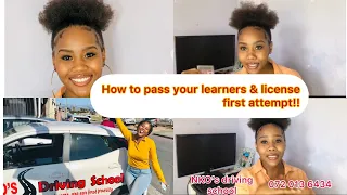 Tips on How to pass your learners & license// K53// South African YouTuber