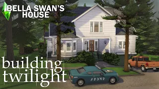 BELLA SWAN'S HOUSE // 🍎 BUILDING TWILIGHT ✨️ // Sims 4 Speed Build // NoCC