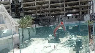 Tropicana Hotel Demolition Update, Friday May 31, 2024 1pm. It's currently 100 Degrees In Las Vegas