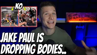 Jake Paul Last LEAKED SPARRING FOOTAGE Before the FIGHT, This Doesn't Look Good for Nate..