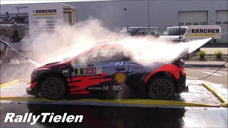 WRC Ypres Rally 2021 - Carwash / Cleaning Rally Car