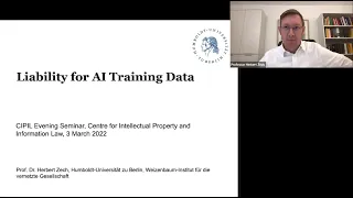 Liability for AI Training Data: CIPIL Evening Webinar