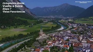 Octogésima Quinta Vuelta a Suiza.  Etapa 7.  Vistas Panorámicas.  Sábado, 18 de Junio del 2022.