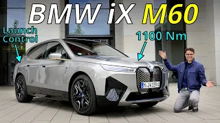 BMW iX M60 driving REVIEW - vibrating launch control in front of Tesla Giga 😂 🏁