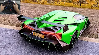 LAMBORGHINI VENENO - Top Speed - Forza Horizon 5 | Logitech G29 Gameplay