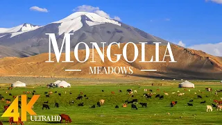 FLYING OVER MONGOLIA (4K UHD) - Relaxing Music Along With Beautiful Nature Videos - 4k HDR