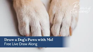 Unleash your Artistic Paw-sibilities & Learn to Draw Realistic Dog Paws | Free Live Draw Along