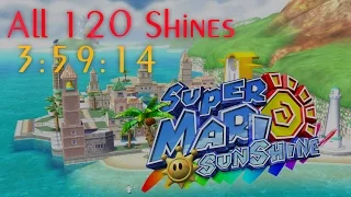 SPEEDRUN - Super Mario Sunshine 120 Shine Sprites in 3:59:14