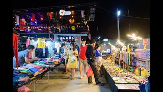 [4K] 2020 Biggest night market "Owl Market" Thai food and cheap shopping, Nonthaburi