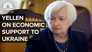 Treasury Secretary Yellen discusses support to Ukraine at IMF/World Bank meetings — 4/12/23