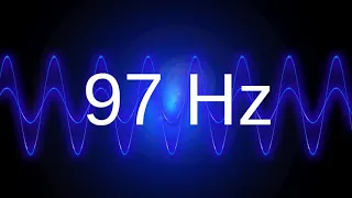 97 Hz clean pure sine wave BASS TEST TONE frequency