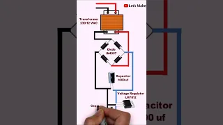 AC to DC converter circuit diagram | 230 vac to 12 vdc