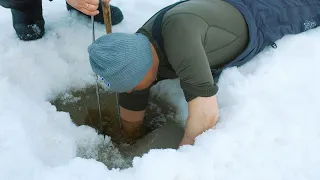 СУДАКИ НЕ ЛЕЗУТ В ЛУНКУ! Зимняя рыбалка на Рыбинке, ловля на вибы Madness.  ТРОФЕЙНАЯ РЫБАЛКА! 4K