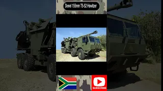 Denel's 155mm T5-52 Self-Propelled Howitzer: Unveiling the Artillery Breakthroug Over 60 Km #T5-52