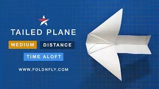 ✈ Unique Tailed Paper Airplane That Flies Well - Fold 'N Fly