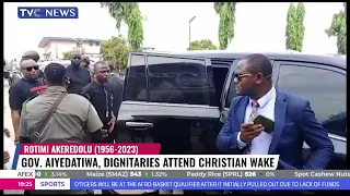 Rotimi Akeredolu: Gov. Aiyedatiwa, Dignitaries Attend Christian Wake