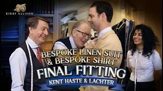 Bespoke Linen Masterpiece: My New Suit from Kent Haste & Lachter | Final Fitting | Kirby Allison