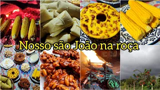 nosso são João 2023 foi com muita chuva//muitas receitas juninas//fogueira e mais