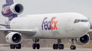 *DC-10 vs MD-11!!* FedEx Trijets arriving in Montreal (YMX / CYMX)