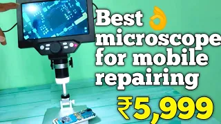 G1200 digital microscope 7 inch large color screen Recording|best microscope for mobile repairing