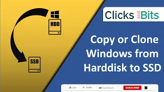 How to Copy or Clone Windows from Hard-disk (HDD) to SSD for free : Hindi